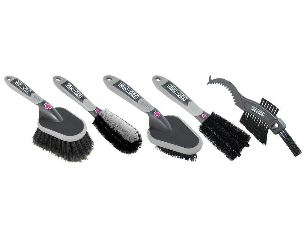 Muc-Off 5x Børstesæt – 5 Børster Til Cykelrengøring 1 Muc-Off 5x Børstesæt – 5 Børster Til Cykelrengøring