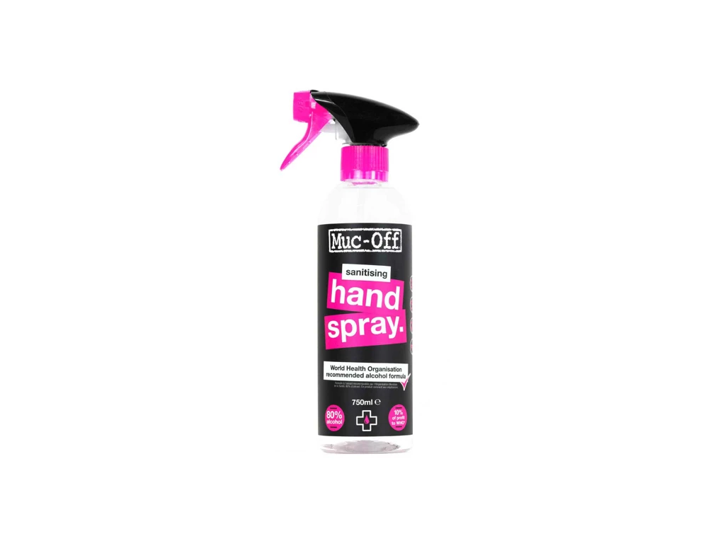 Muc-Off Antibacterial Sanitising Hand Spray – Håndsprit – 750 Ml 1 Muc-Off Antibacterial Sanitising Hand Spray – Håndsprit – 750 Ml