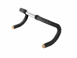 Styrbånd Brooks Sort Læder M/kork Styrpropper Sæt